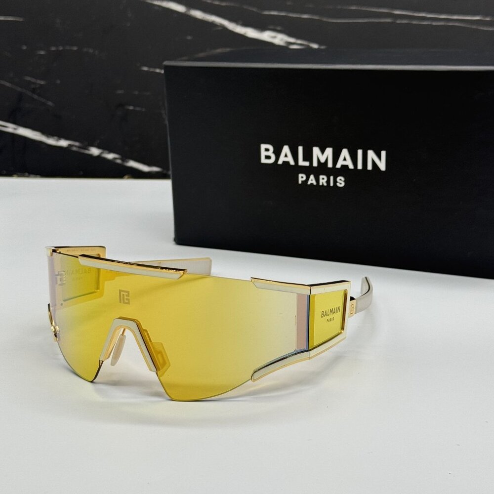 NEW BALMAIN BPS-138B GOLD UNISEX SUNGLASSES BALMAIN